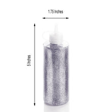Silver Metallic Glitter Glue Sensory Bottle 4 oz 