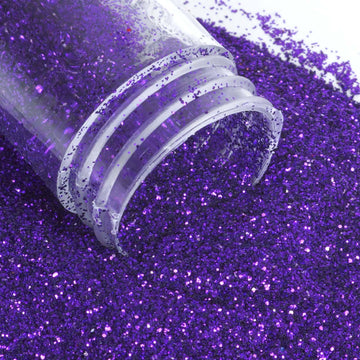 Add a Touch of Glamour with Metallic Purple Glitter Powder