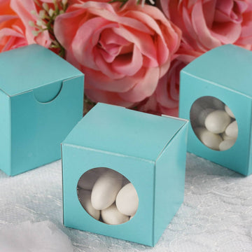 Turquoise Candy Treat Favor Boxes for Memorable Events