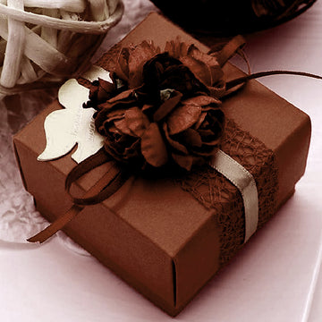 Chocolate Brown Party Favor Candy Gift Boxes - Elegant and Versatile