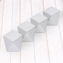 Silver Glitter 3 Inch By 4 Inch Wedding Favor Boxes 25 Pack