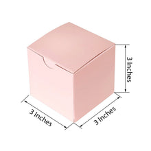 3 Inch Easy DIY Silver Party Or Shower Favor Candy Gift Boxes 100 Pack