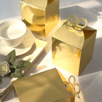 Reliable and Attractive Metallic Gold Foil Butterfly Top Gift Boxes