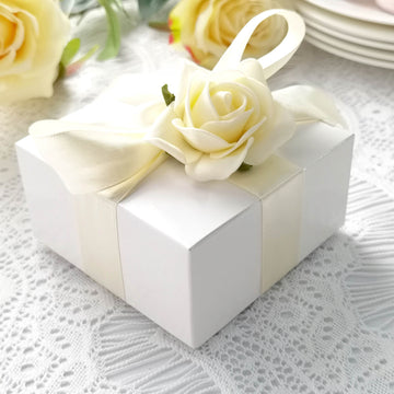 White Cake Cupcake Party Favor Gift Boxes - Perfect for Any Occasion