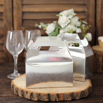 Elegant Metallic Silver Party Favor Bags for Every Occasion
