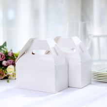 6 Inch X 3.5 Inch X 7 Inch Classic White Tote Gable Box Bags Pack Of 25
