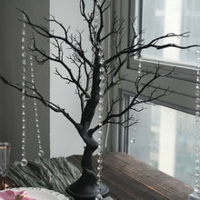 Black 34 Inch Centerpiece Tree Manzanita + 8 Acrylic Bead Chains