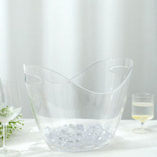 Clear Plastic Tub For Storing Ice And Drinks With Handles 7 Liter 