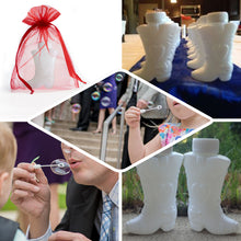 24 Pack Cowboy Boot White Bubbles Bridal Wedding Shower Favors 3 Inch