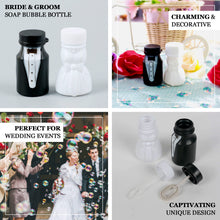 Prefilled Party Favor Bubble Bottles Bride And Groom Shaped 2 Inch 24 Pack