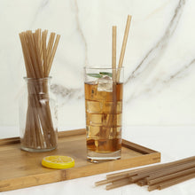 100 Piece 8-Inch Sugarcane Drinking Straws Biodegradable And Compostable