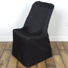 Lifetime Black Reusable Durable Folding Polyester Chair Covers