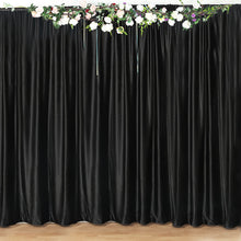 8 Feet Black Premium Velvet Backdrop Stand Curtain Panel Privacy Drape