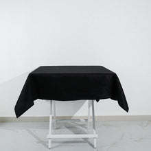 54 Inch Black Square 100% Cotton Linen Seamless Washable Tablecloth