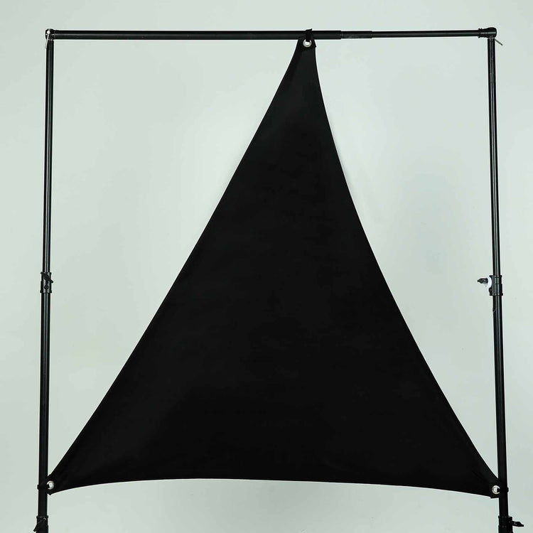 Black 6 Feet Spandex Sun Shade Sail Canopy Triangle Stage Backdrop