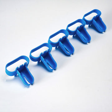 5 Pack Blue Balloon Easy Tie Tools, Party Balloon Knot Tie Device
