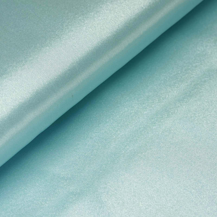 10 Yards | 54" Blue Satin Fabric Bolt#whtbkgd