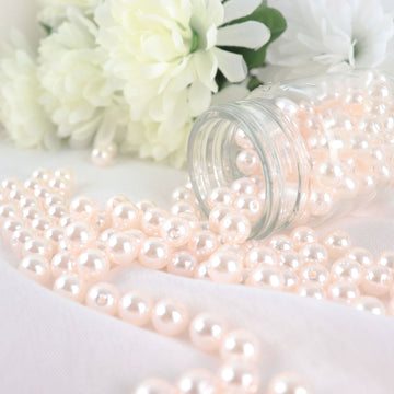 Add a Touch of Elegance with Blush Faux Craft Pearl Beads
