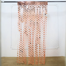 Tinsel Streamer Fringe Heart Blush Rose Gold Metallic Foil Curtain Backdrop 3 Feet By 6.5 Feet