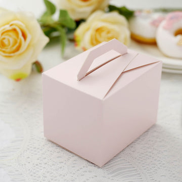 Elevate Your Candy Favors with Blush Tote Gift Boxes