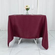 70inch Burgundy 200 GSM Seamless Premium Polyester Square Tablecloth