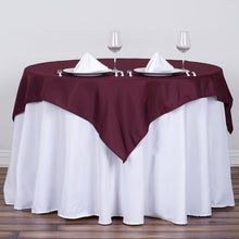 54 inches Burgundy Square Polyester Table Overlay