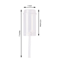12 Pack of Clear Plastic Cake Pops & Stand Set Push Pop Shooter