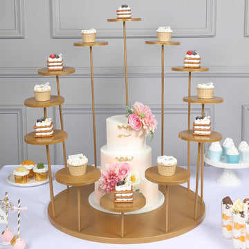 Make a Statement with the Gold Metal Grand Cake Stand