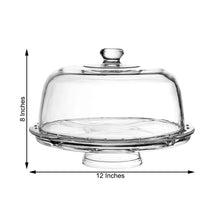 Clear Acrylic Serving Dish with Dome Lid 12 Inch