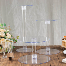 Clear Cupcake Dessert Holder Acrylic Pedestal Cake Stand Set 3 Tier