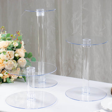 Create a Mesmerizing Dessert Display with Clear Acrylic Dessert Pedestal Stands
