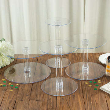 Create Unforgettable Memories with the 4-Tier XL Clear Acrylic Cake Stand