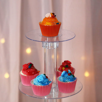 Dazzling Clear Acrylic Cupcake Holder for Unforgettable Celebrations