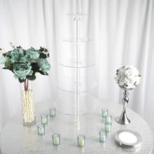6 Tier Acrylic Clear Cupcake Tower Stand 33 Inch Dessert Holder Display