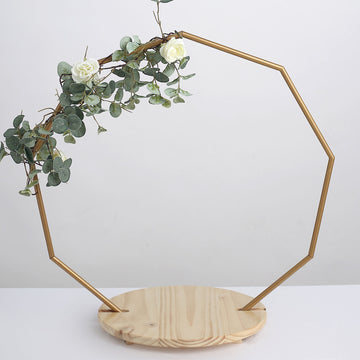 Enhance Your Event Decor with the Nonagon Wedding Arch Cake Stand