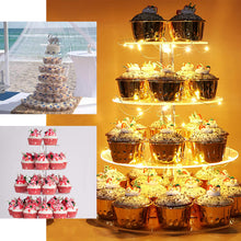 6-Tier Clear Heavy Duty Round Acrylic Cake Stand, Cupcake Tower Dessert Holder Display Stand Film