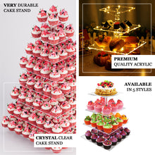 Square 6 Tier Cake Stand Heavy Duty Acrylic 20 Inch