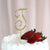 2.5inch Gold Rhinestone Letter and Number Monogram Cake Toppers, Initial Wedding Cake Toppers
