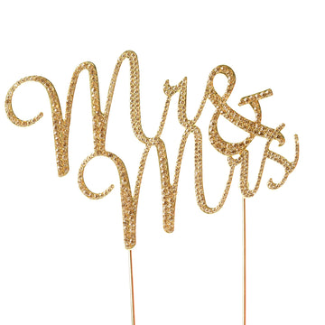 Glimmering Mr and Mrs Wedding Banner