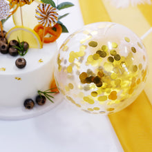 6 Pcs Birthday Decor Set Gold White Cake Topper Mini Fans and Balloon