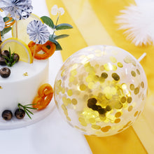 6 Pcs Stylish Birthday Decor with Silver Gold Cake Topper Mini Fans and Confetti Balloon