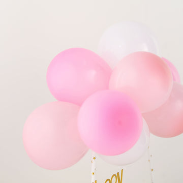 Create Unforgettable Celebrations with the Blush, Pink, and White Balloon Garland Cake Topper