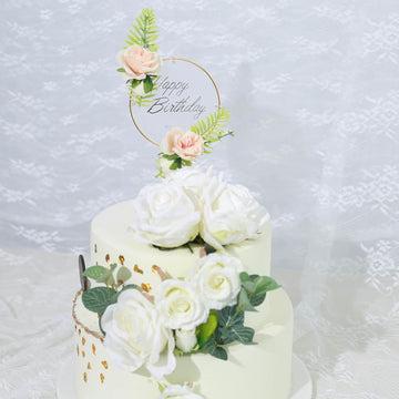 Elevate Your Cake Decorations with Silk Flower Clusters