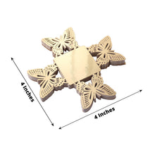 50 Pack | 4inch Mini Metallic Gold Butterfly Truffle Cup Dessert Liners