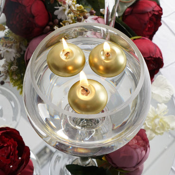 Create Stunning Wedding and Party Decor with Gold Mini Disc Candles