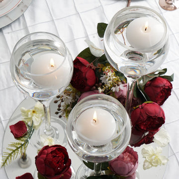 Classic White Disc Unscented Floating Candles