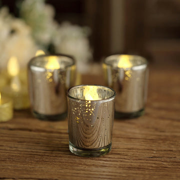 Versatile Silver Mercury Glass Candle Holders for Any Occasion