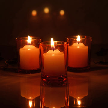 Add a Pop of Color with the Red Glass Votive Candle Holder Set