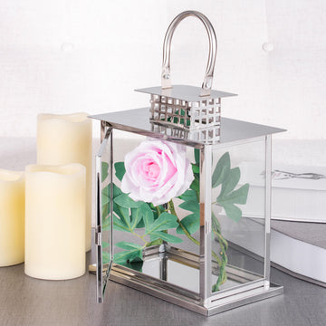Enhance Your Outdoor Space with the Silver Cage Top Lantern