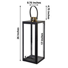 Stainless Steel Candle Lantern For Outdoor Use 26 Inch